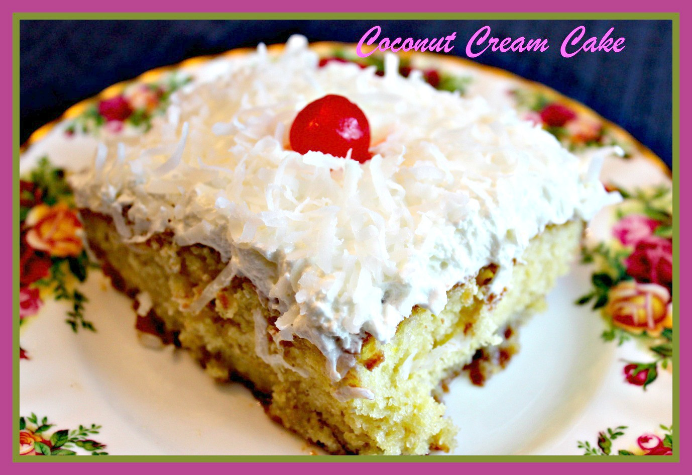 Coconut Cream Cake
 Sweet Tea and Cornbread Coconut Cream Cake