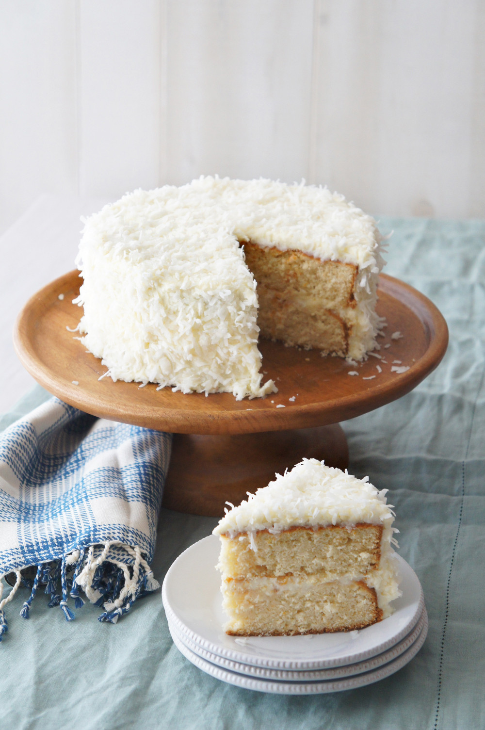 Coconut Cream Cake
 A Coconut Cake Recipe from the Latest Pottery Barn Catalog