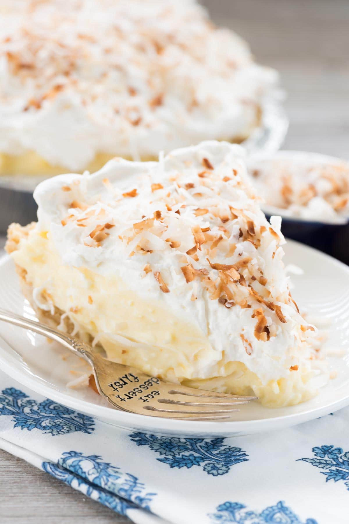 Coconut Cream Pie
 Easy No Bake Coconut Cream Pie Crazy for Crust