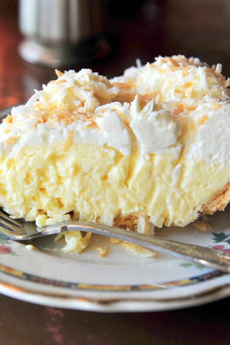 Coconut Cream Pie
 Old Fashioned Coconut Cream Pie