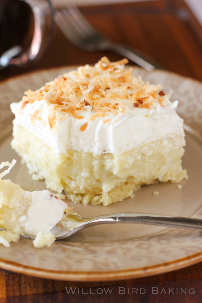 Coconut Cream Pie
 Coconut Cream Pie Bars Willow Bird Baking