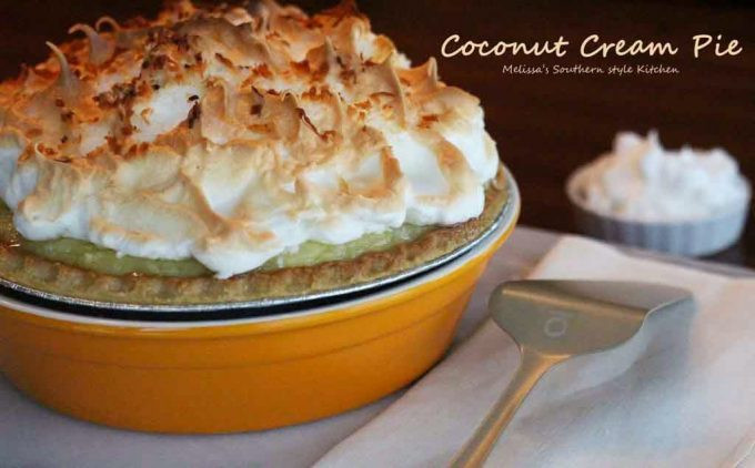 Coconut Cream Pie With Meringue
 Coconut Cream Pie melissassouthernstylekitchen