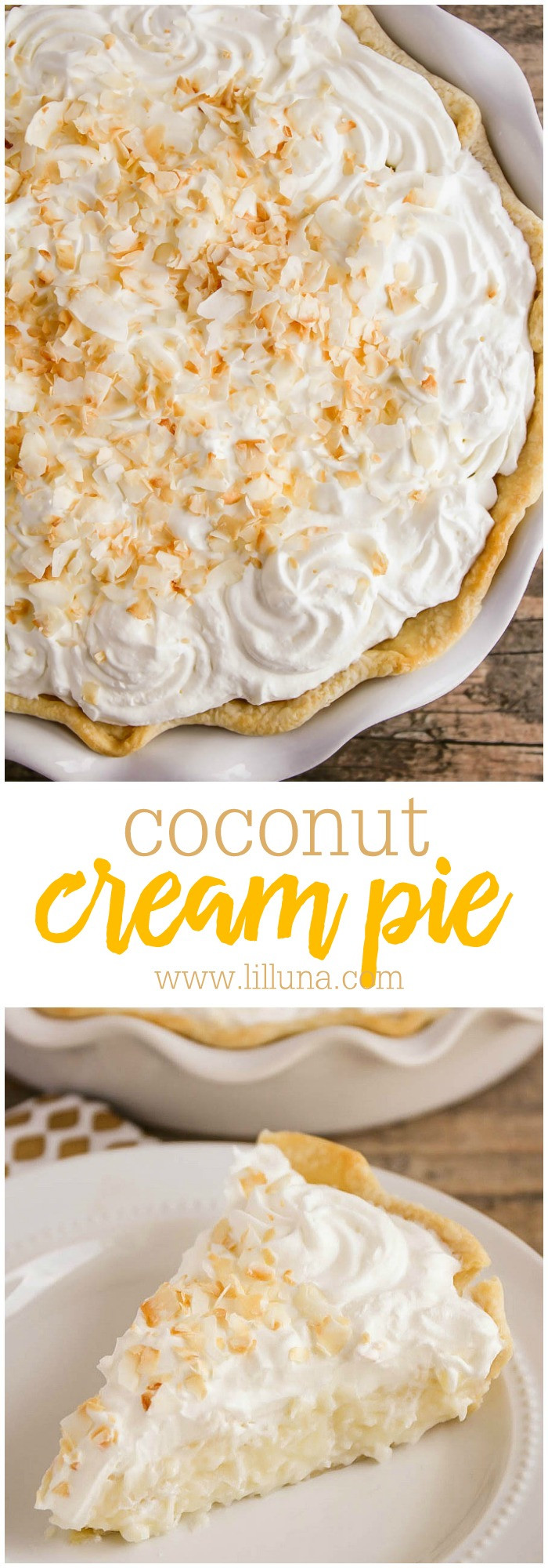 Coconut Cream Pie With Pudding
 Coconut Cream Pie