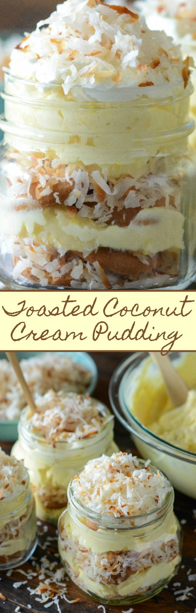 Coconut Cream Pie With Pudding
 Toasted Coconut Cream Pudding
