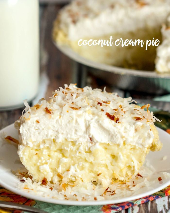 Coconut Cream Pie With Pudding
 Coconut Cream Pie