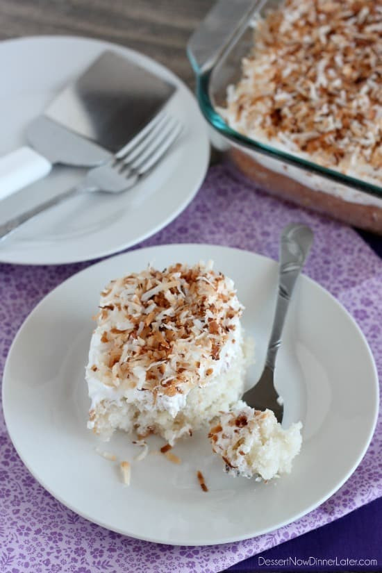 Coconut Cream Poke Cake
 Coconut Cream Poke Cake Like Mother Like Daughter