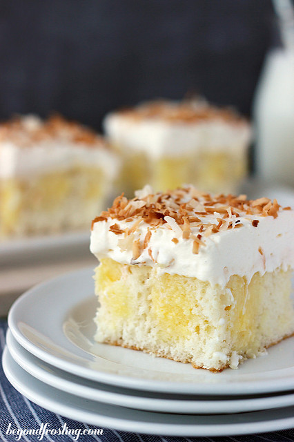 Coconut Cream Poke Cake
 Triple Coconut Poke Cake Beyond Frosting