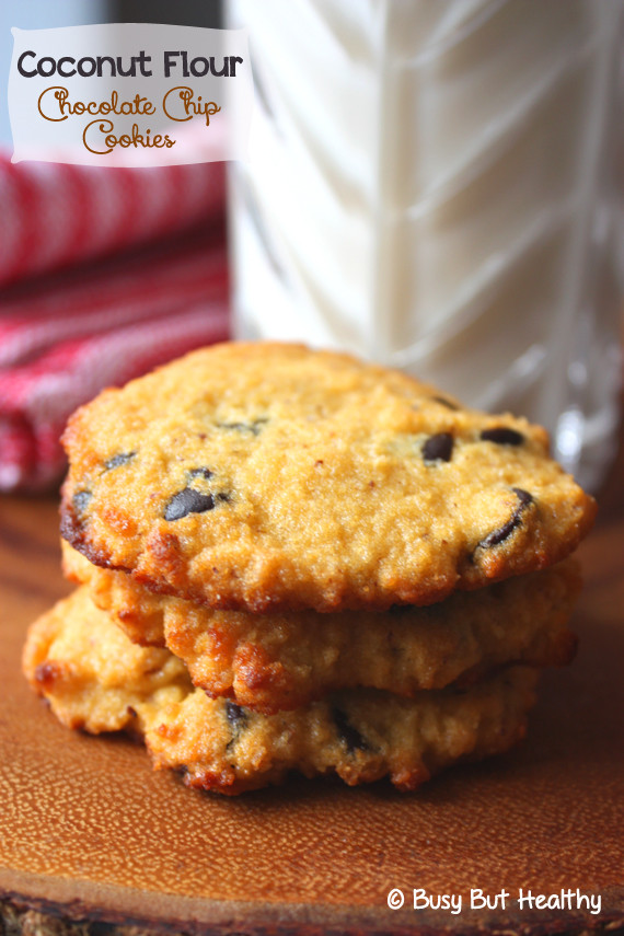 Coconut Flour Chocolate Chip Cookies
 Coconut Flour Chocolate Chip Cookies Busy But Healthy