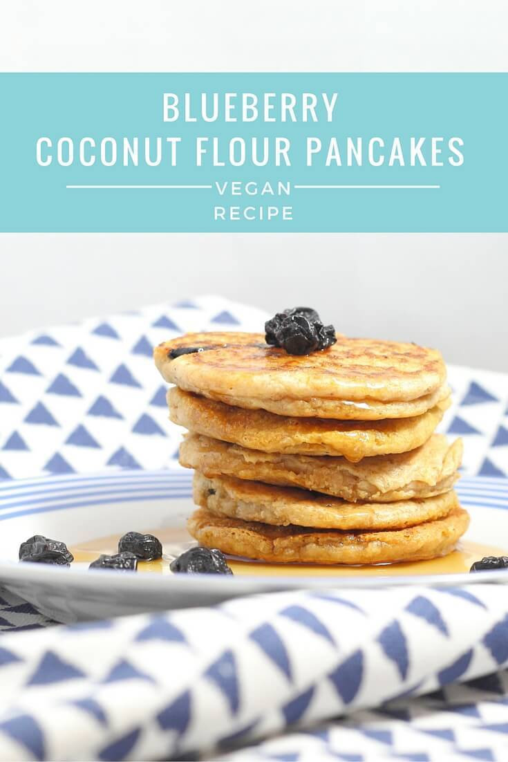 Coconut Flour Pancakes Vegan
 Blueberry Coconut Flour Pancakes