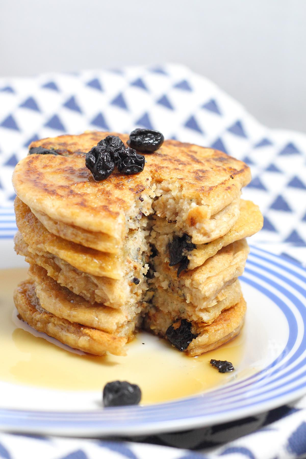 Coconut Flour Pancakes Vegan
 Blueberry Coconut Flour Pancakes