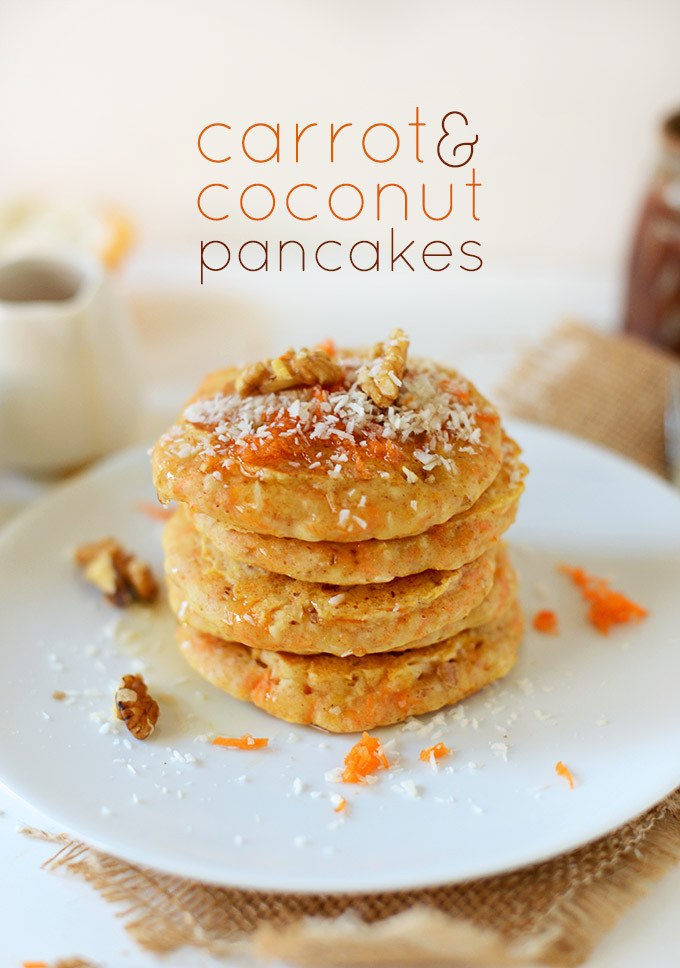 Coconut Flour Pancakes Vegan
 Vegan Carrot Coconut Pancakes