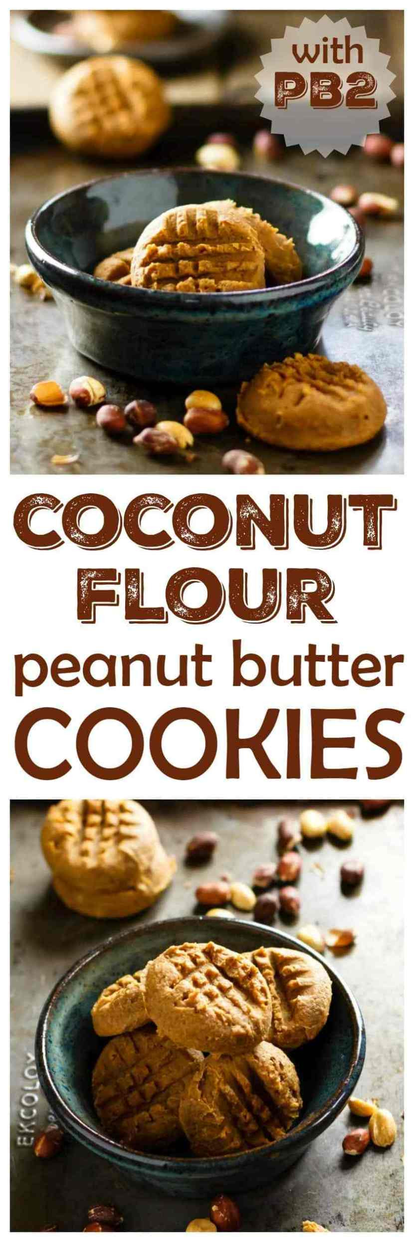 Coconut Flour Peanut Butter Cookies
 Coconut Flour Peanut Butter Cookies With PB2