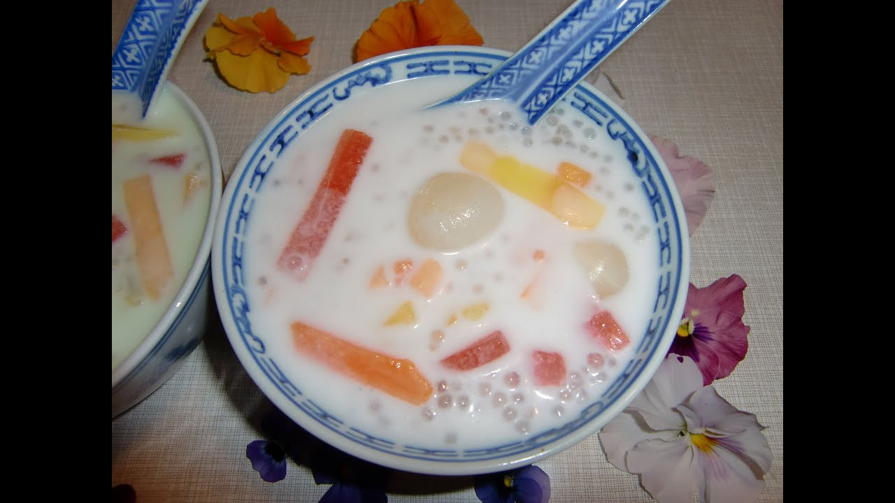 Coconut Milk Desserts
 Coconut milk tapioca pearl dessert Sago 椰奶西米露