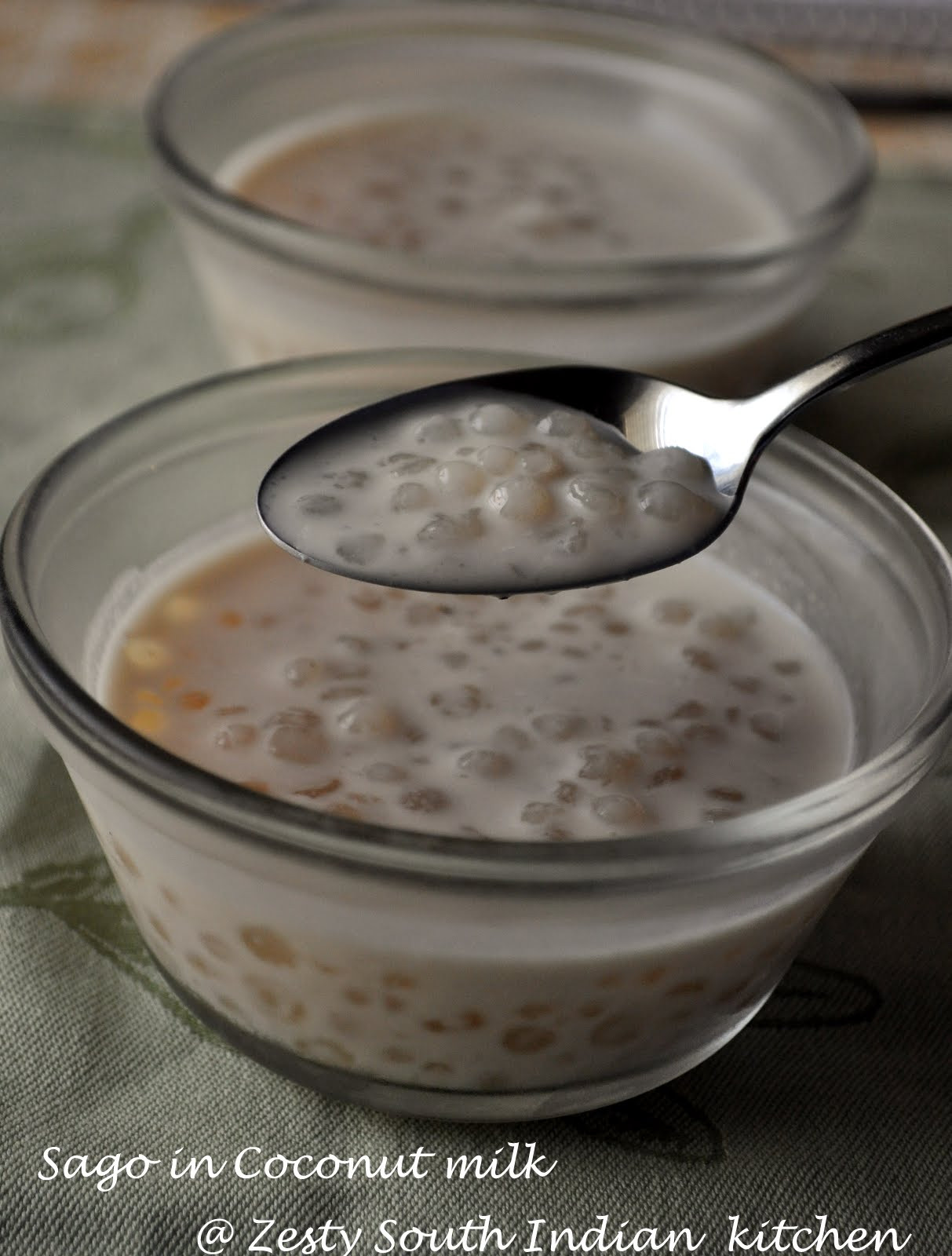 Coconut Milk Desserts
 Sago in coconut milk Burmese Thai Malyai dessert Zesty