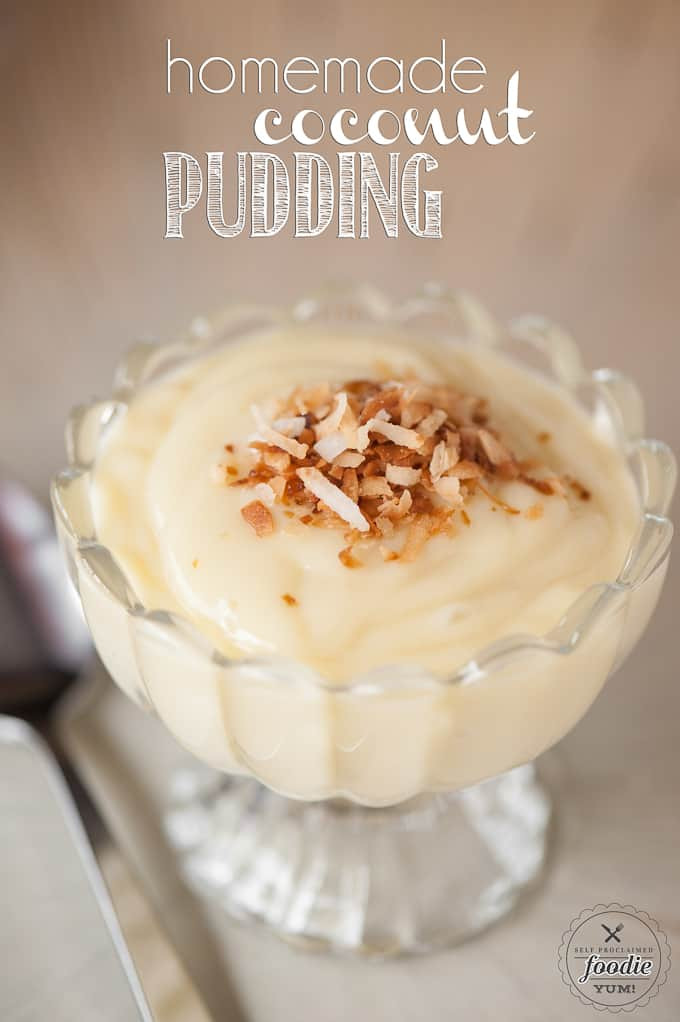 Coconut Milk Desserts
 Homemade Coconut Pudding Self Proclaimed Foo