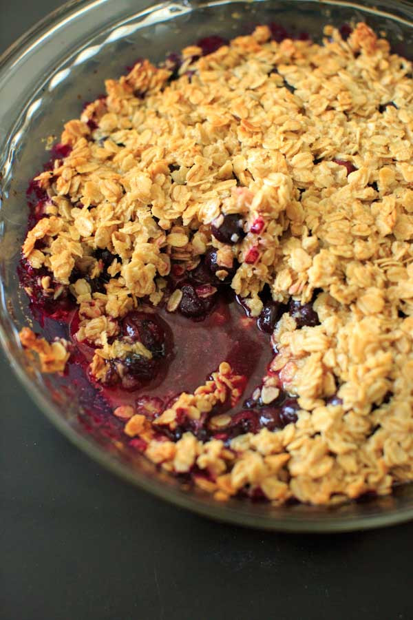 Coconut Oil Desserts
 Coconut Oil Blueberry Crisp Cruble no added sugar vegan