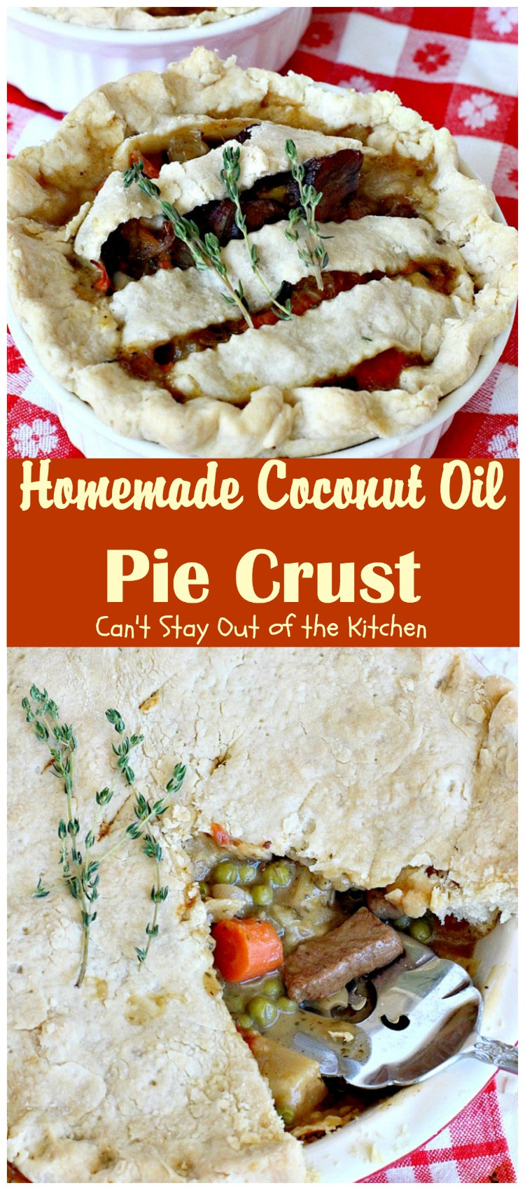 Coconut Oil Pie Crust
 Homemade Coconut Oil Pie Crust Can t Stay Out of the Kitchen