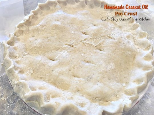 Coconut Oil Pie Crust
 Homemade Coconut Oil Pie Crust Can t Stay Out of the Kitchen