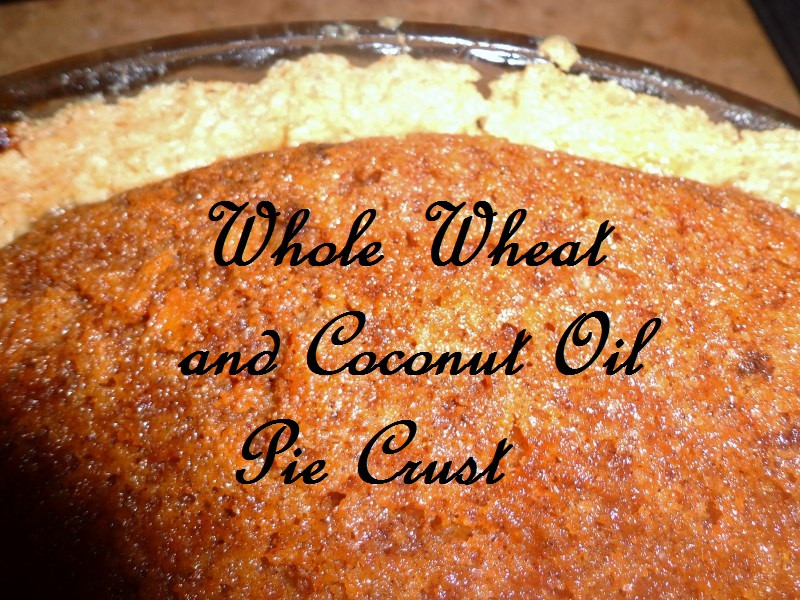 Coconut Oil Pie Crust
 Whole Wheat and Coconut Oil Pie Crust