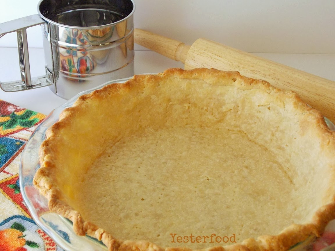 Coconut Oil Pie Crust
 Yesterfood Coconut Oil Pie Crust two ways