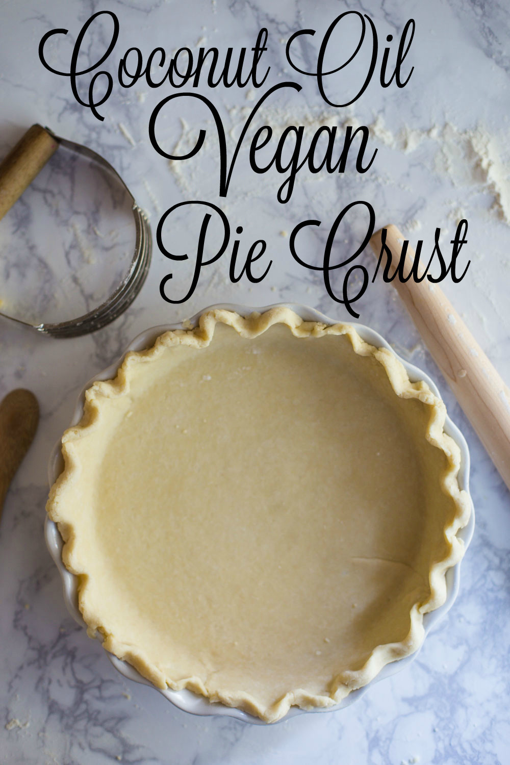 Coconut Oil Pie Crust
 Coconut Oil Vegan Pie Crust