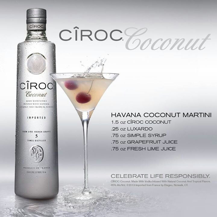 Coconut Vodka Drinks
 25 best ideas about Ciroc Coconut on Pinterest