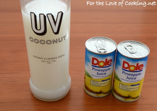 Coconut Vodka Drinks
 Coconut Vodka and Pineapple Juice