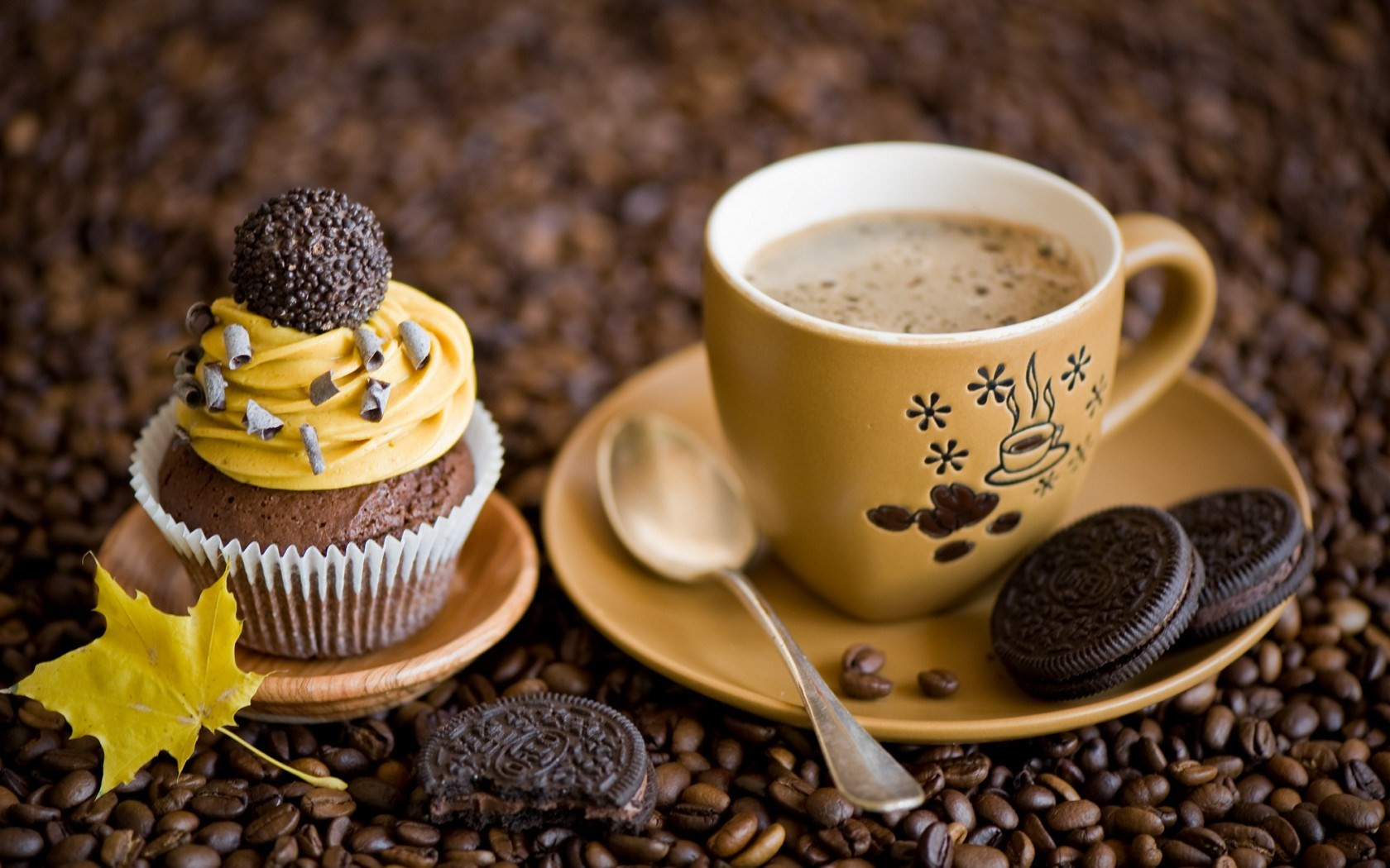 Coffee And Cake
 Cute Coffee Beans wallpaper