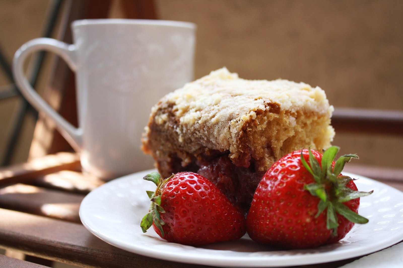 Coffee And Cake
 Strawberry Coffee Cake