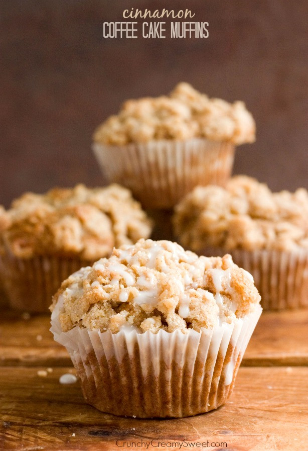 Coffee Cake Muffin Recipe
 Cinnamon Coffee Cake Muffins Recipe Card Crunchy Creamy