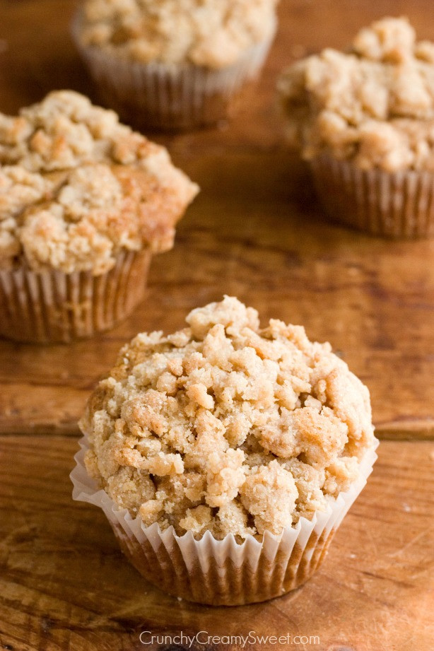 Coffee Cake Muffin Recipe
 Cinnamon Coffee Cake Muffins Recipe Crunchy Creamy Sweet