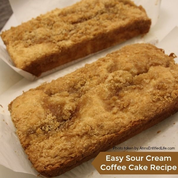 Coffee Cake Recipe Easy
 Easy Sour Cream Coffee Cake Recipe