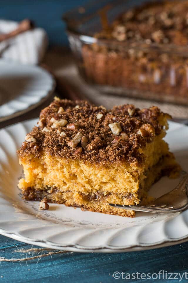 Coffee Cake Recipe
 Butterscotch Coffee Cake with Brown Sugar Pecan Streusel