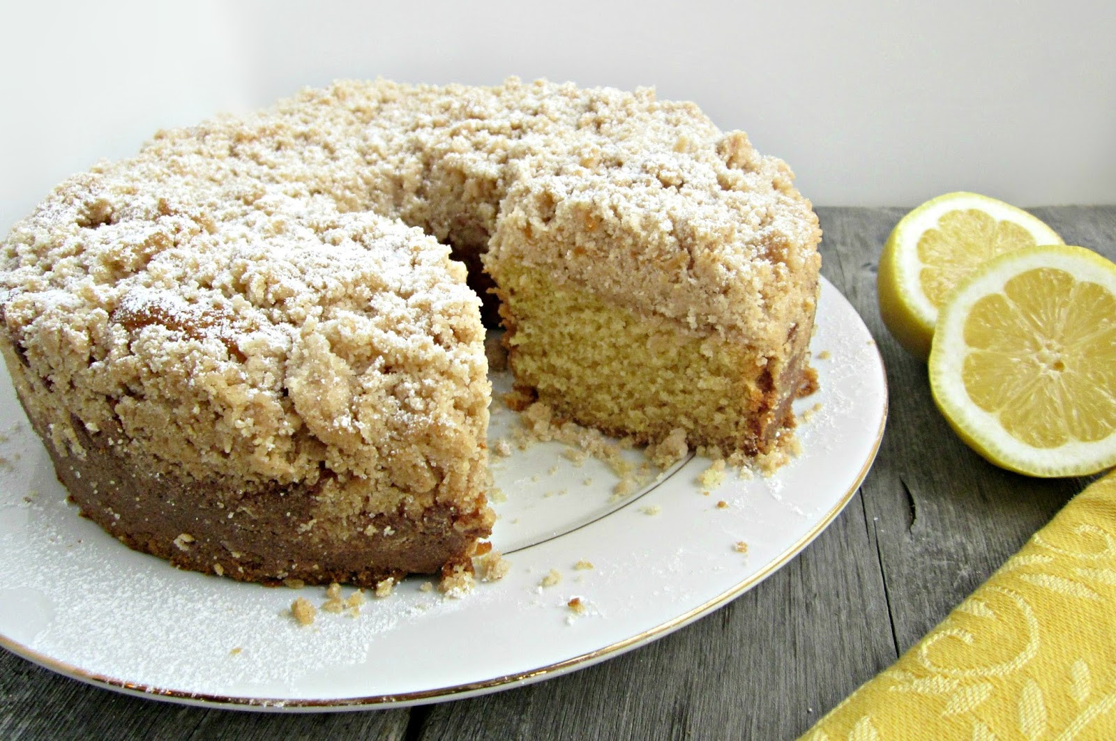 Coffee Cake Topping
 Hungry Couple Lemon Coffee Cake with Crumb Topping