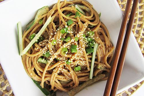 Cold Noodles With Sesame Sauce
 Cold Noodles With Peanut Sauce Recipe — Dishmaps