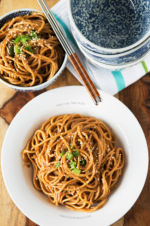 Cold Noodles With Sesame Sauce
 Cold Spicy Peanut Sesame Noodles Table for Two by Julie