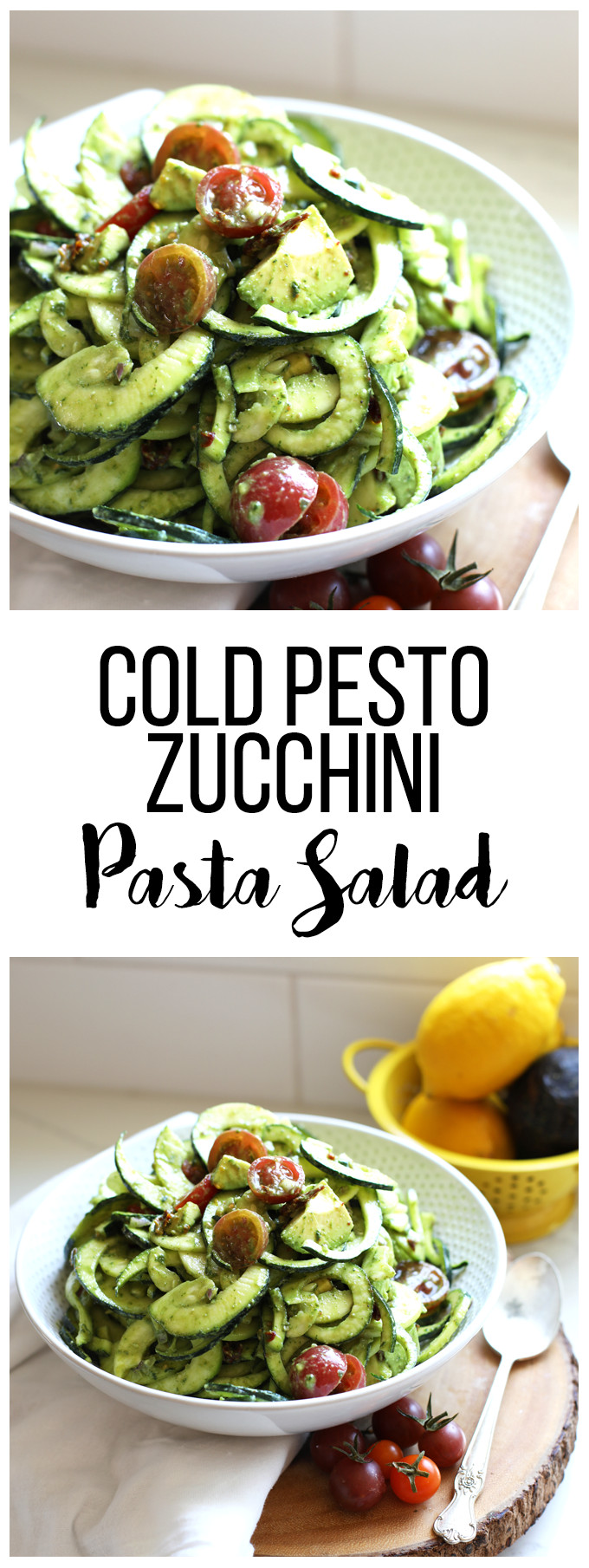 Cold Pesto Pasta Salad
 Cold Zucchini Pasta Salad Little Bits of Real Food