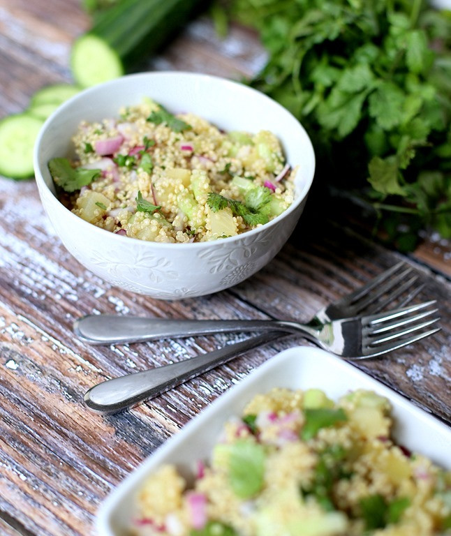 Cold Quinoa Salad
 Cold Quinoa Salad Recipe Clean Simple and A Crowd Pleaser