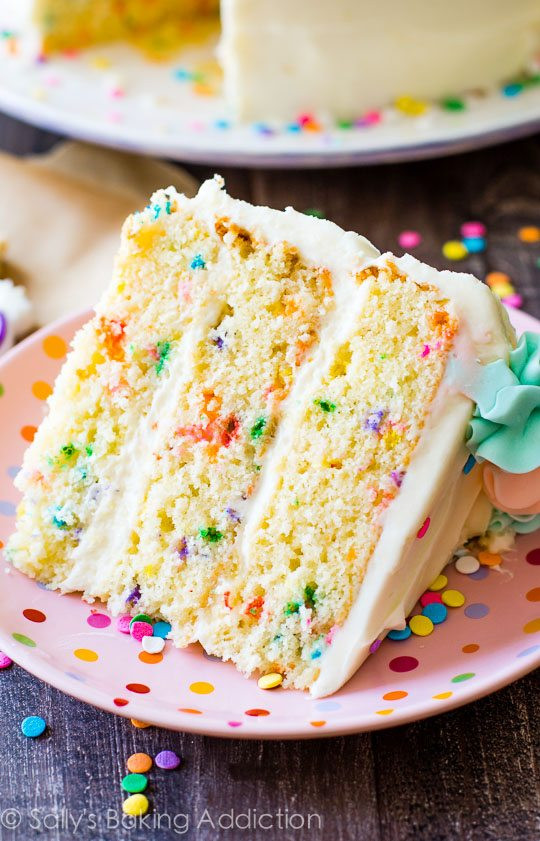 Confetti Cake Recipe
 Funfetti Layer Cake Sallys Baking Addiction