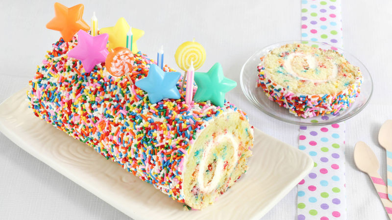 Confetti Cake Recipe
 Confetti Cake Roll Recipe BettyCrocker