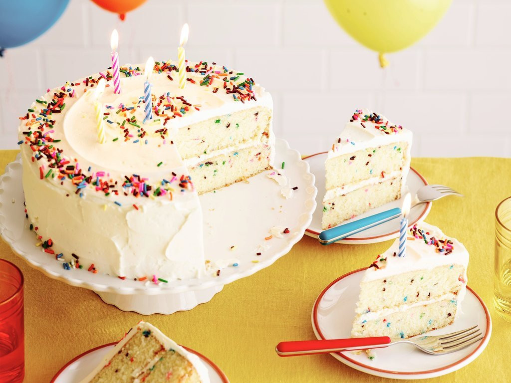 Confetti Cake Recipe
 Fluffy Confetti Birthday Cake