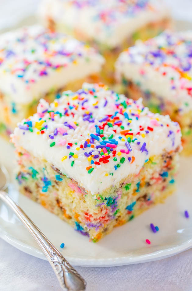 Confetti Cake Recipe
 Funfetti Cake with Funfetti Frosting Confetti Cake