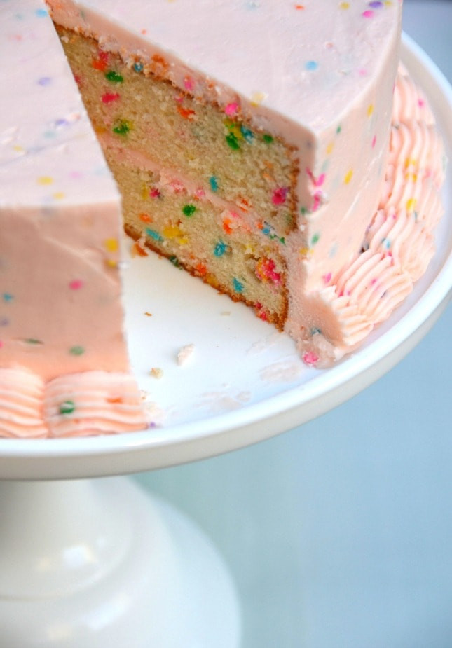 Confetti Cake Recipe
 DOUBLE LAYER CONFETTI CAKE RECIPE