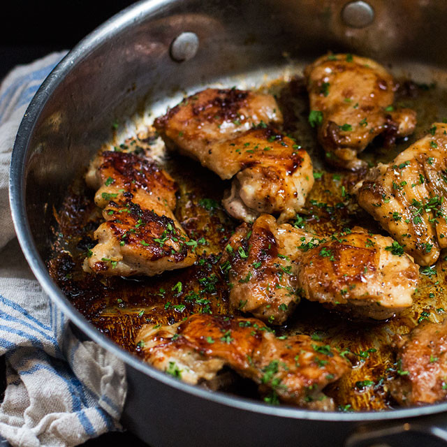 Cook Boneless Chicken Thighs
 e Skillet Sweet ‘n Salty Chicken Thighs