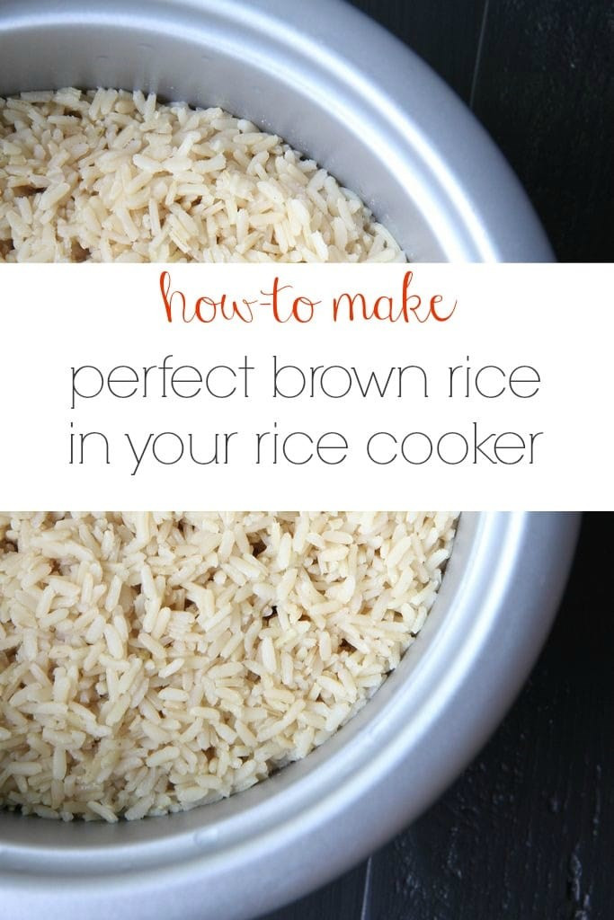 Cook Brown Rice In Rice Cooker
 Make Ahead Tutorial How to Make Perfect Brown Rice In