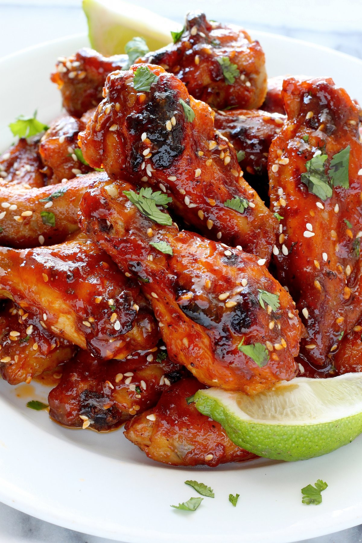 Cook Chicken Wings
 Sweet and Spicy Sriracha Baked Chicken Wings Baker by Nature