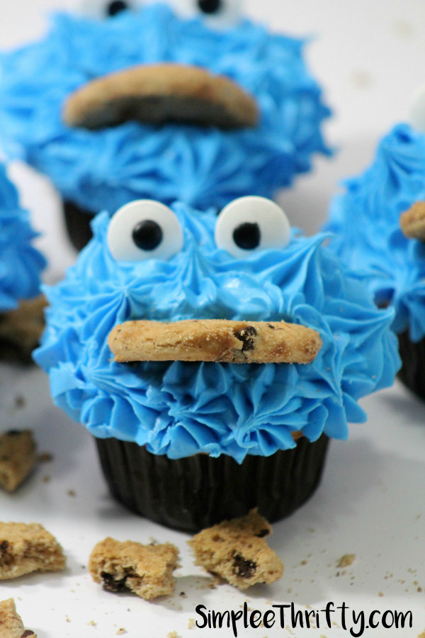 Cookie Monster Cupcakes
 Cookie Monster Chocolate Cupcakes Simplee Thrifty