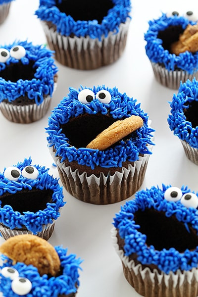 Cookie Monster Cupcakes
 cookie monster cupcakes i am baker