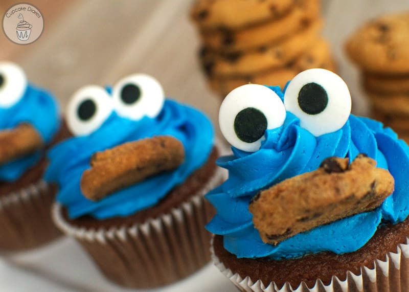 Cookie Monster Cupcakes
 Cookie Monster Cupcakes