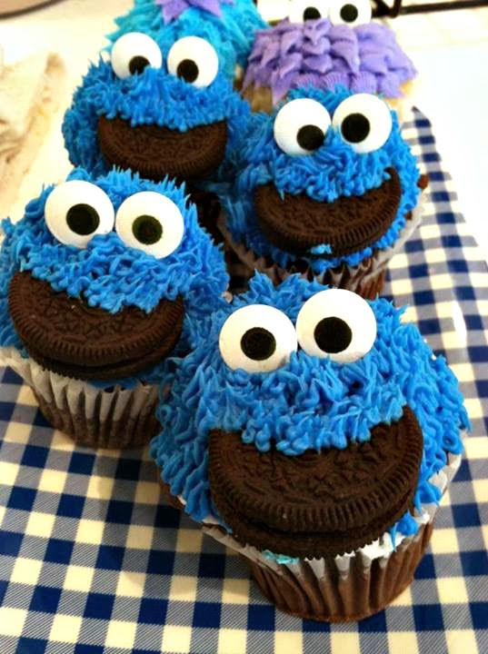 Cookie Monster Cupcakes
 DIY Cookie Monster Cupcake Idea For Kids Crafty Morning